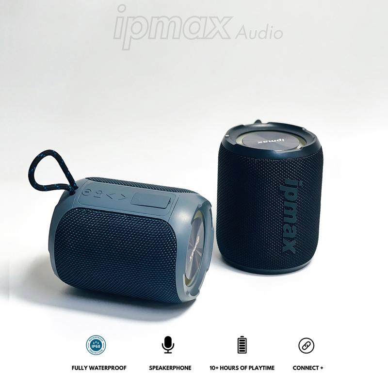 ipmax Waterproof Deep Bass Bluetooth Speaker Portable IPX7 Hi-Res Surround Sound 40W RGB LED TF/USB/TWS/AUX 10hrs Smartphone Audio Wireless Speaker - 8